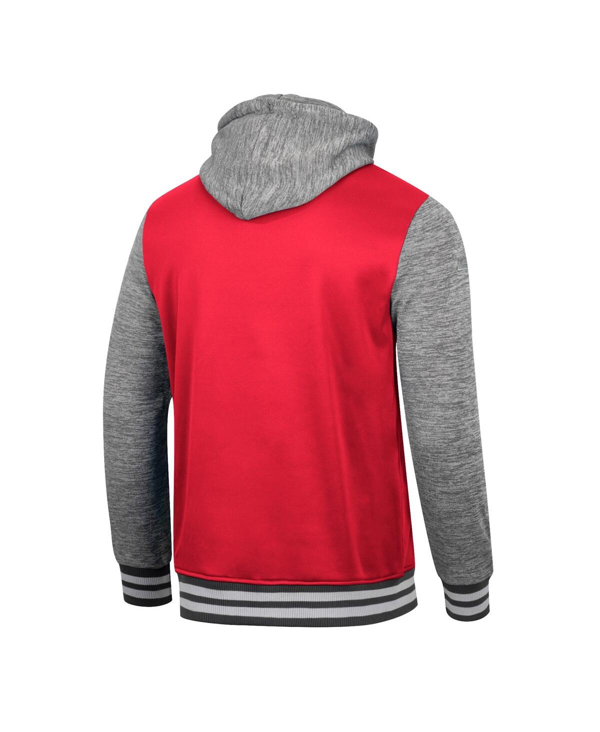 Shop Colosseum Men's  Red Maryland Terrapins Robinson Hoodie Full-snap Jacket
