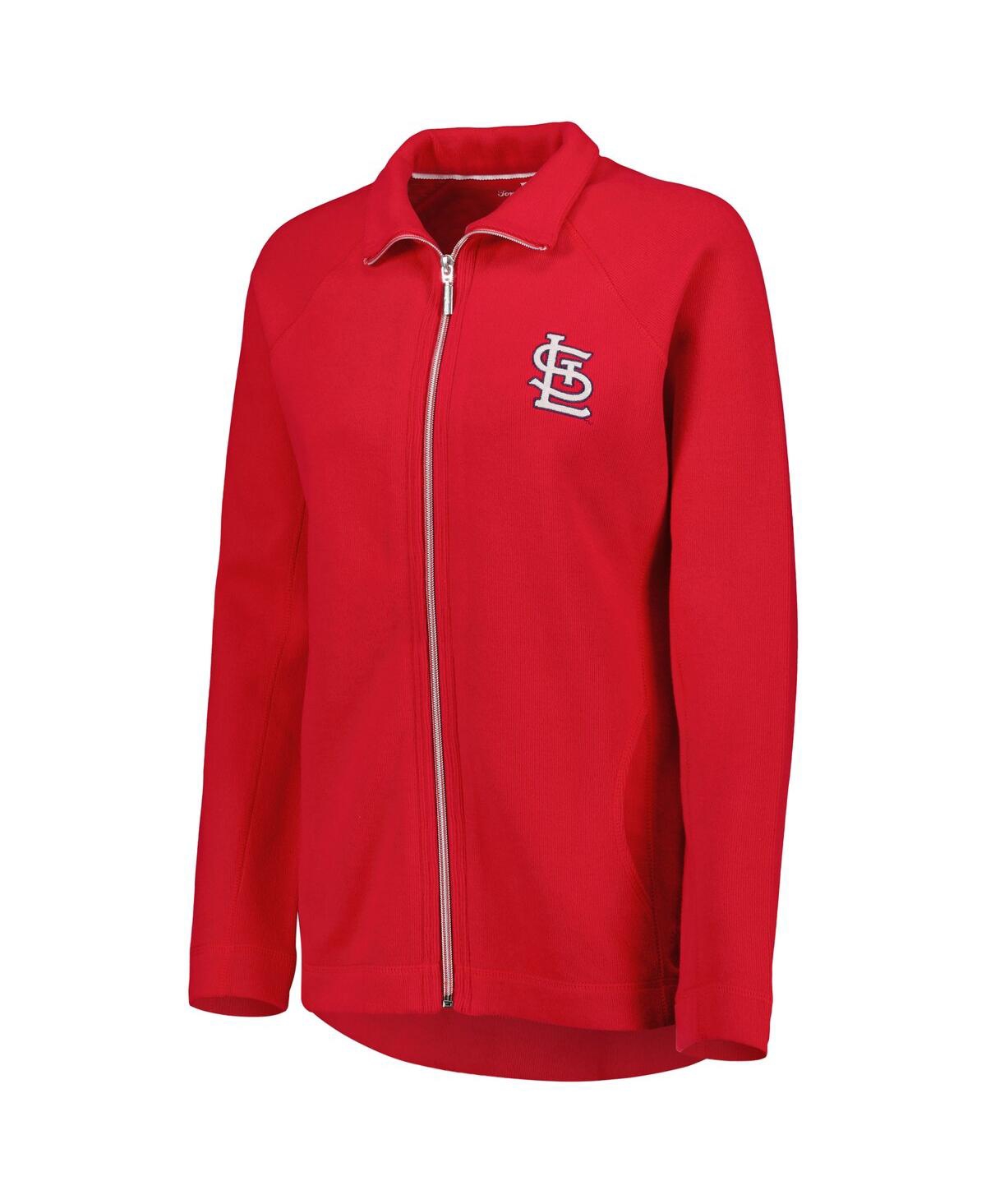 Shop Tommy Bahama Women's  Red St. Louis Cardinals Aruba Raglan Full-zip Jacket
