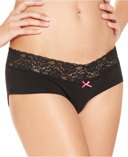 Jenni by Jennifer Moore Cotton Wide Lace Hipster, Created for Macy's