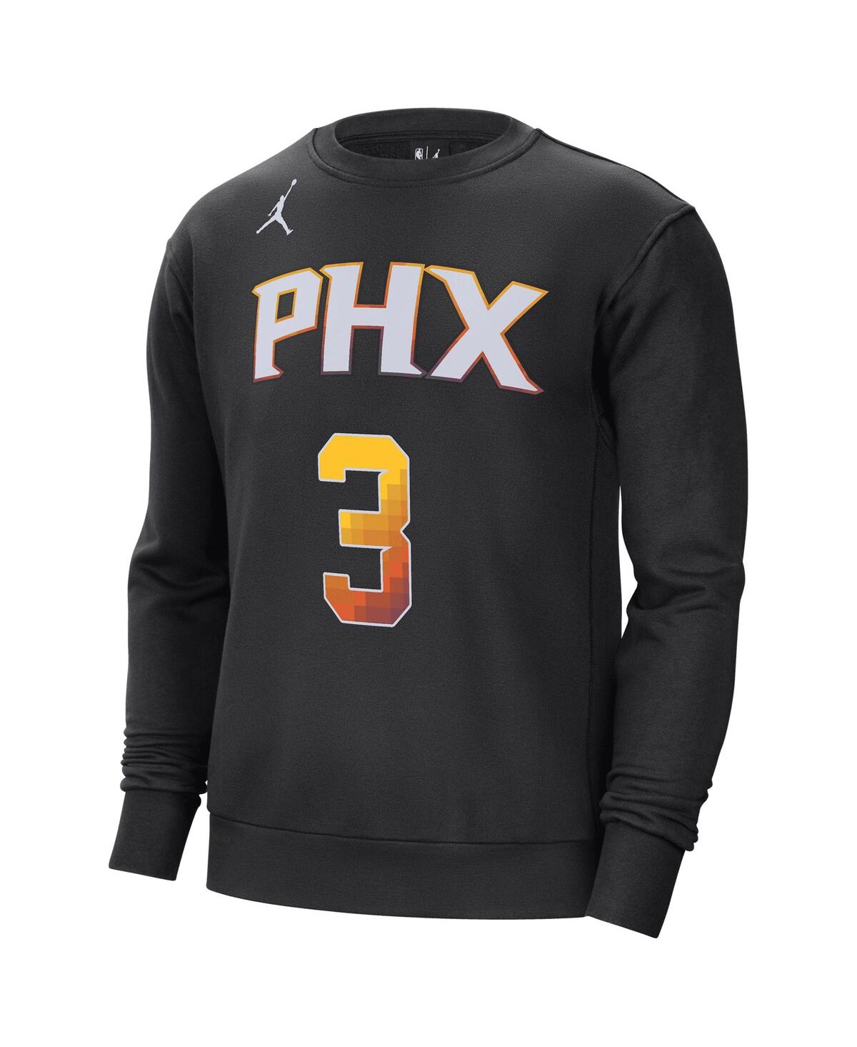 Shop Jordan Men's  Chris Paul Black Phoenix Suns Statement Name And Number Pullover Sweatshirt