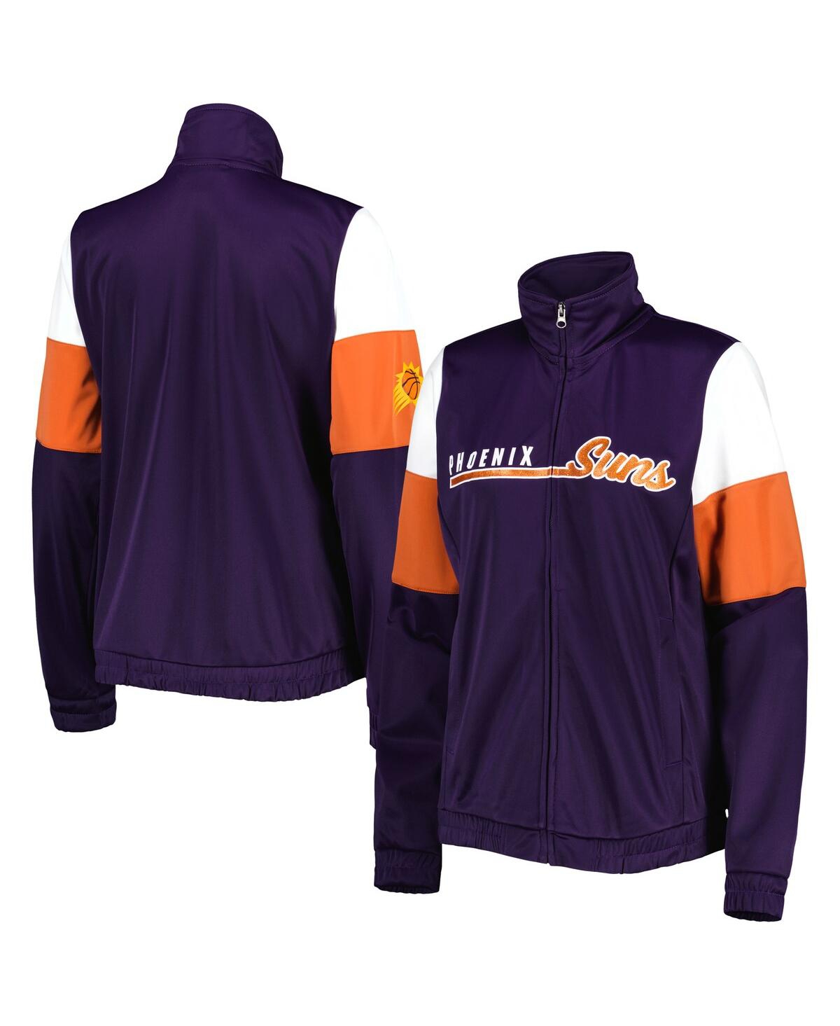 Shop G-iii 4her By Carl Banks Women's  Purple Phoenix Suns Change Up Full-zip Track Jacket