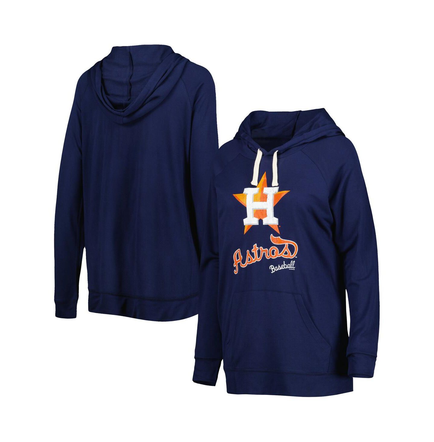 Женское худи Touch Navy Houston Astros Pre-Game Raglan Pullover — фото 1