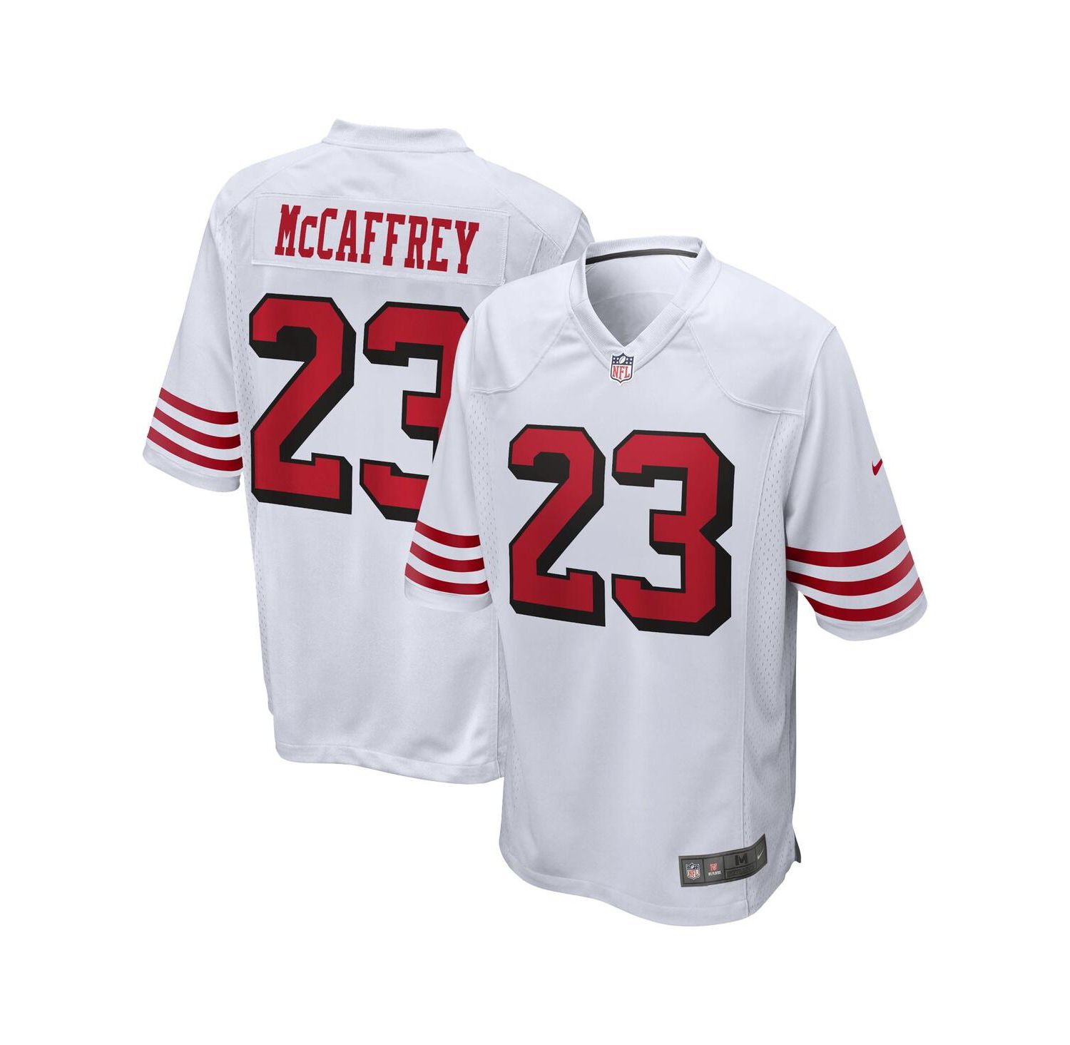 Men's Christian McCaffrey White San Francisco 49ers Game Jersey