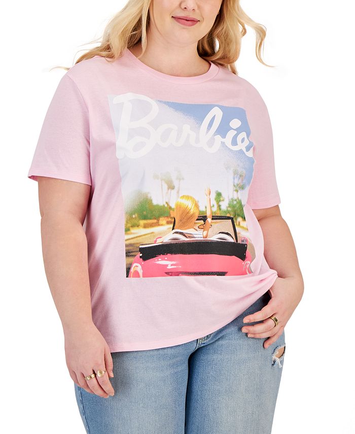 Love Tribe Trendy Plus Size Barbie Car Short Sleeve T Shirt Macy s