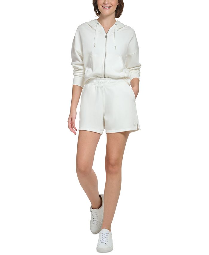 Calvin Klein Women's Embroidered-Logo Shorts - Macy's
