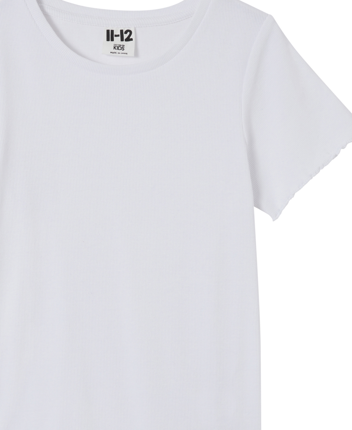 Cotton On Toddler Girls Raya Rib Baby Short Sleeves T-shirt