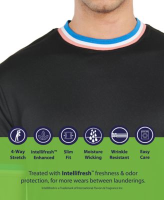 Men's Slim-Fit Tipped Performance T-Shirt