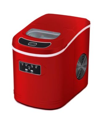 Compact Portable Ice Maker 27 lb capacity - Red