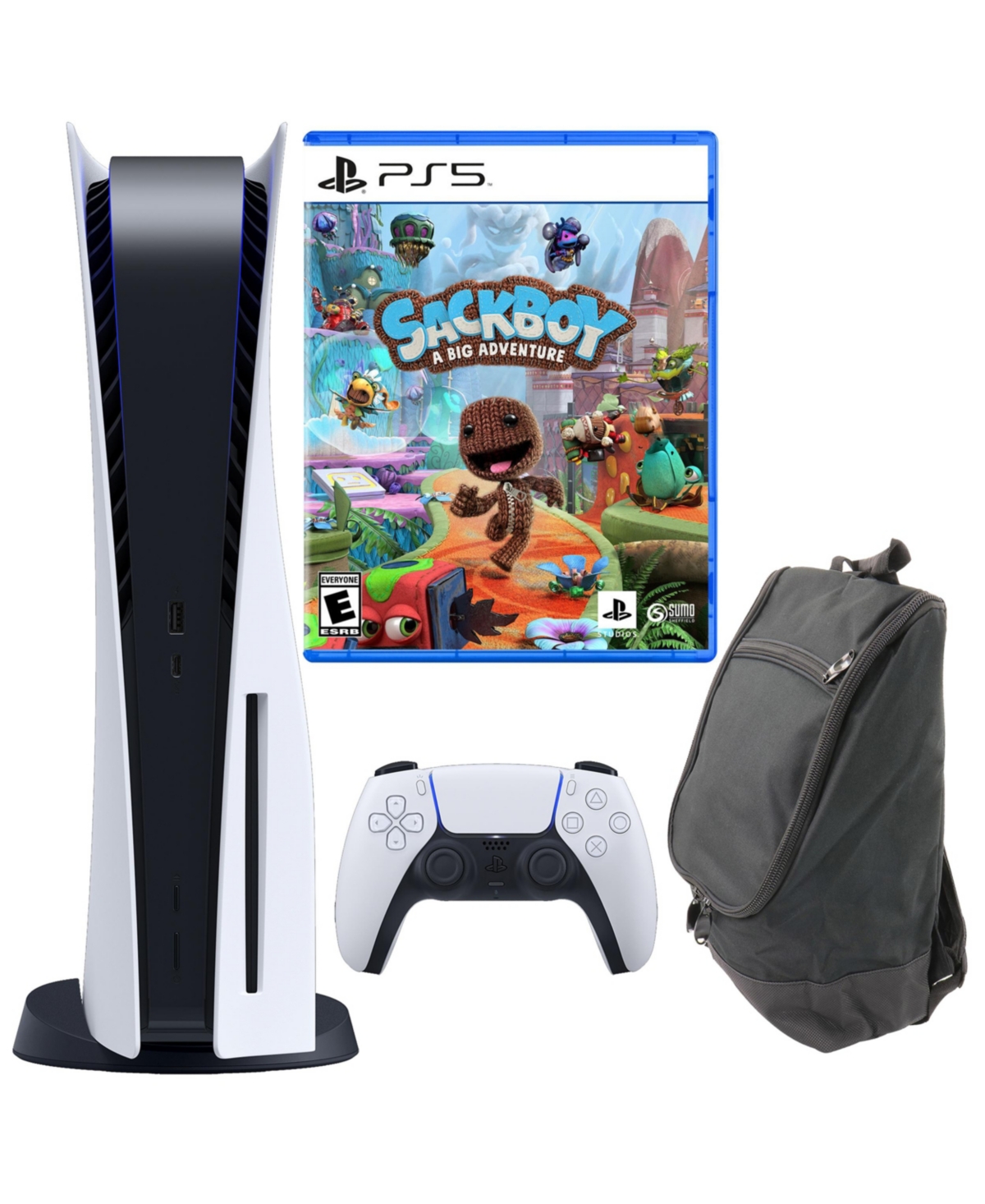 PlayStation 5 Console with Sackboy Game and Carry Bag (PS5 Disc Version)