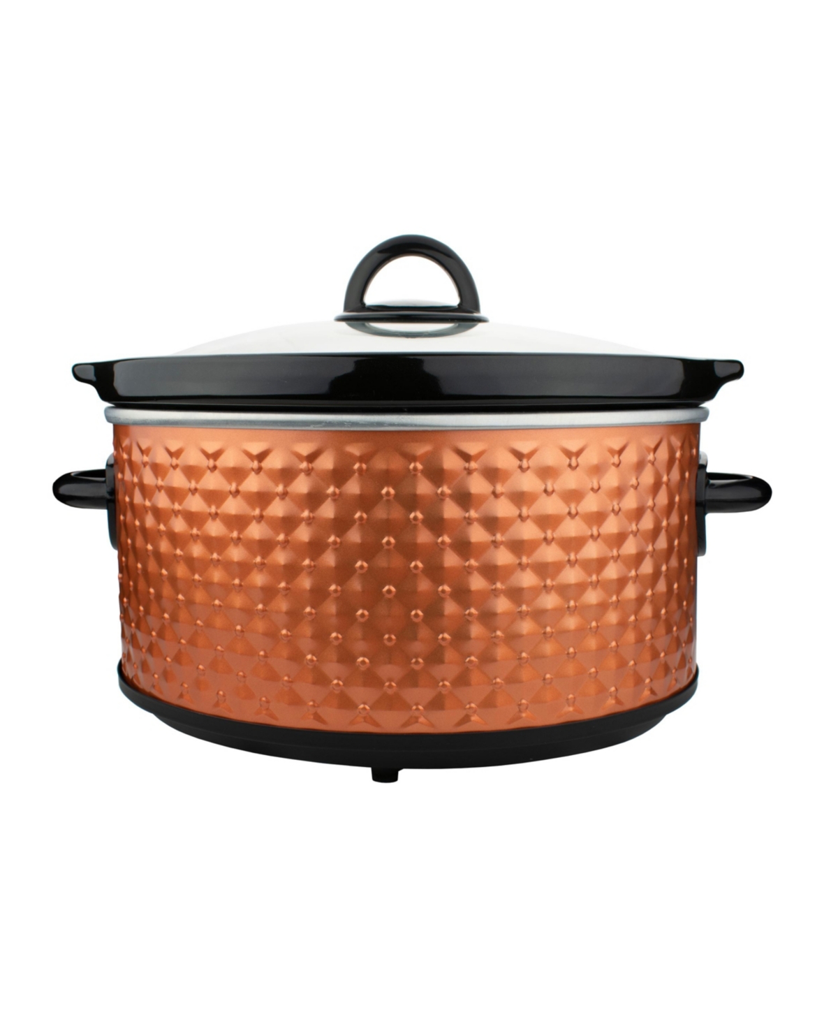 Brentwood Appliances Brentwood Diamond Pattern Slow Cooker in Copper -Copper