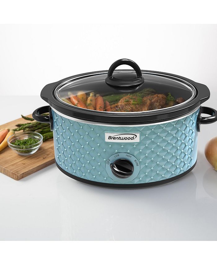 Brentwood Appliances Brentwood 3.5 Quart Diamond Pattern Electric Slow