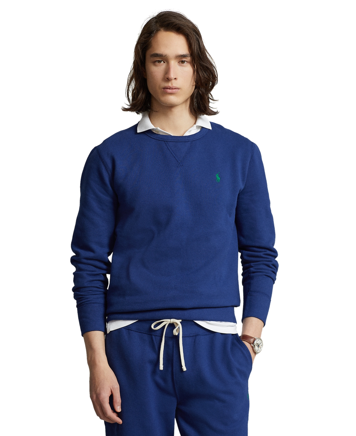 Polo Ralph Lauren Polo Pony Crew-neck Sweatshirt Clothing In Polo Black