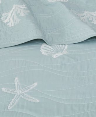 Seaside Reversible 4-Pc. Quilt Set, Full/Queen