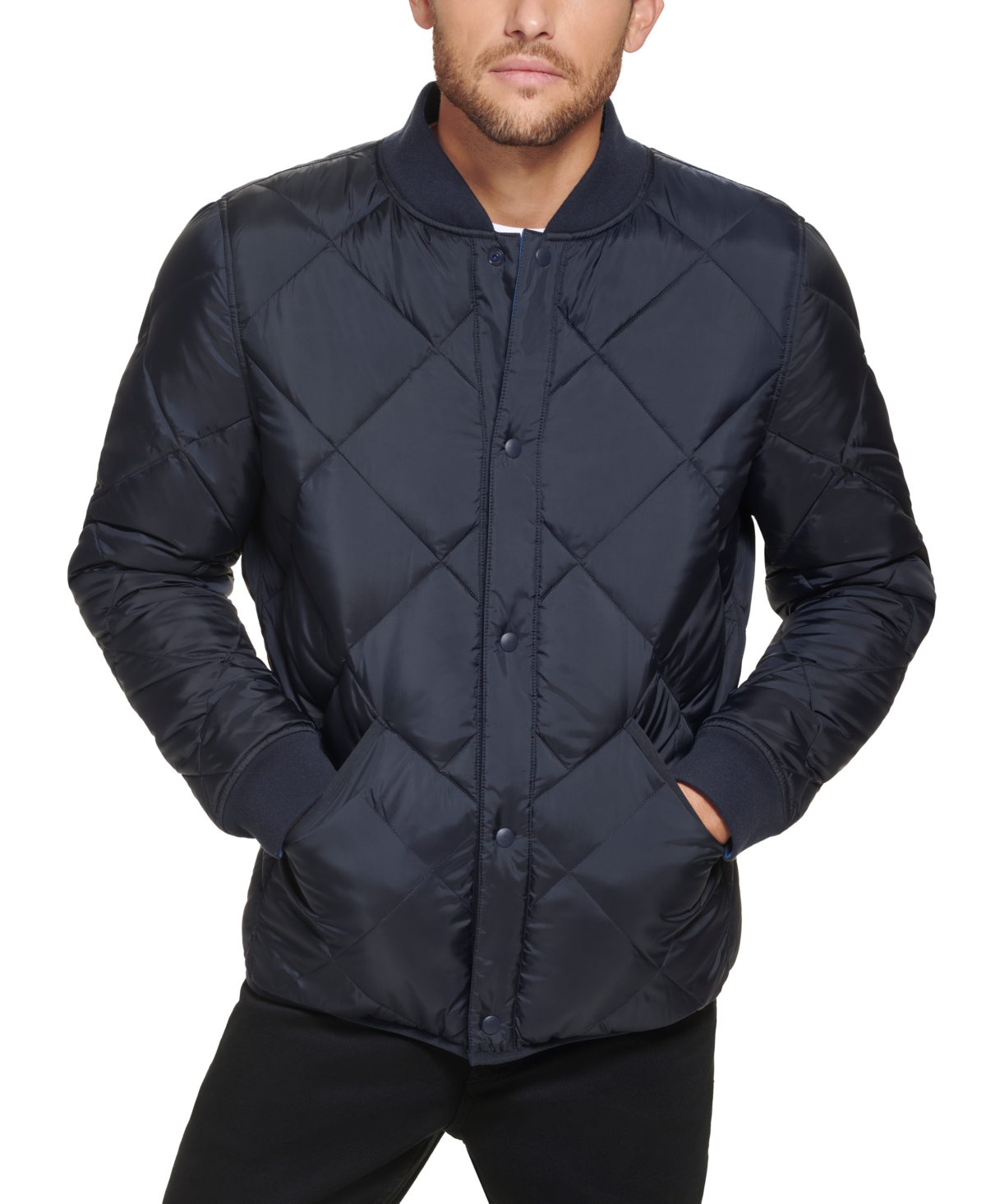 Calvin Klein Men's Reversible Quilted Jacket In Blue