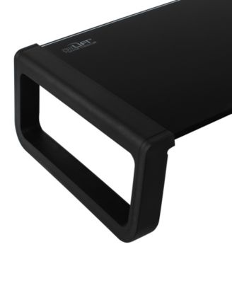 Seville Classics 21" airLIFT Tempered Glass Elevated Desk Stand Ergonomic Monitor Riser