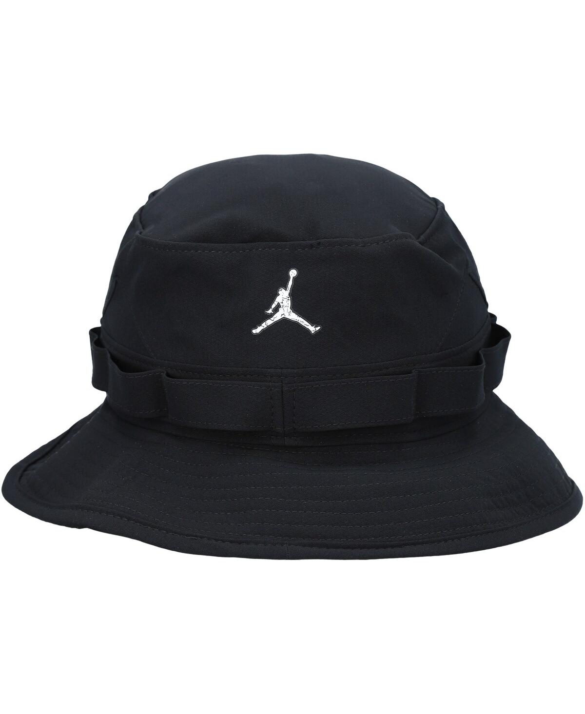 Shop Jordan Men's  Black Zion Bucket Hat