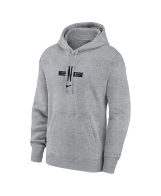 Men's Gray England National Team Club Logo Pullover Hoodie