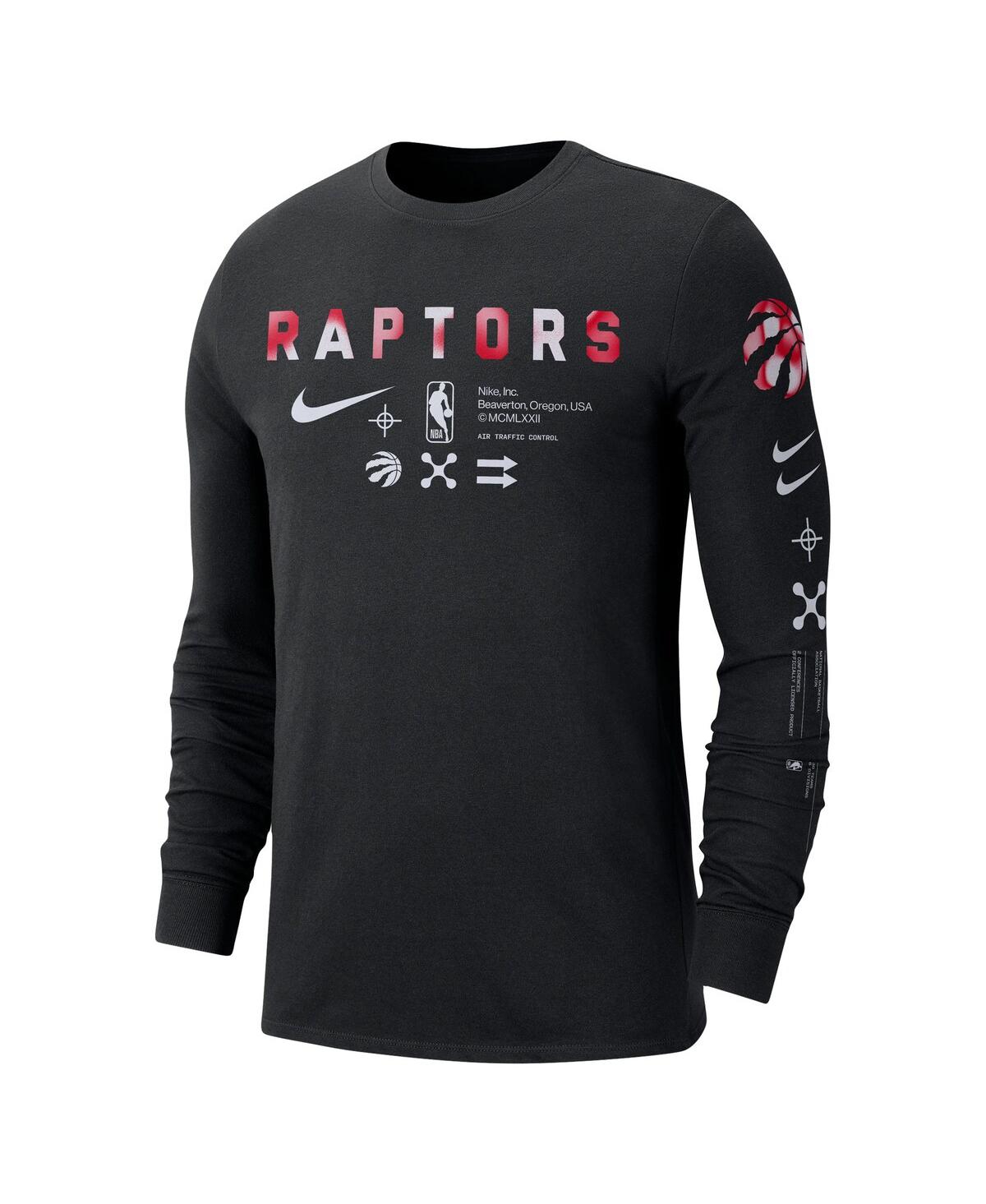 Men's NikeToronto Raptors Essential Air Traffic Control Long Sleeve T-shirt - Black