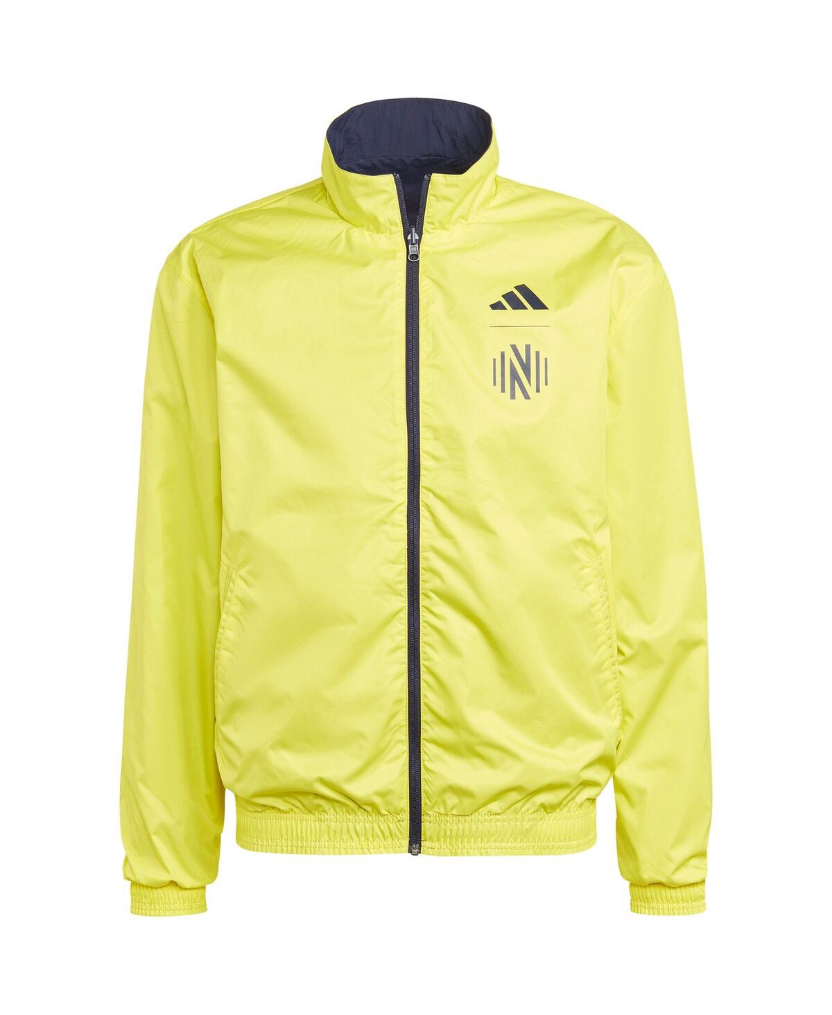 Men's adidasand Yellow Nashville Sc 2023 On-Field Anthem Full-Zip Reversible Team Jacket - Navy, Yellow