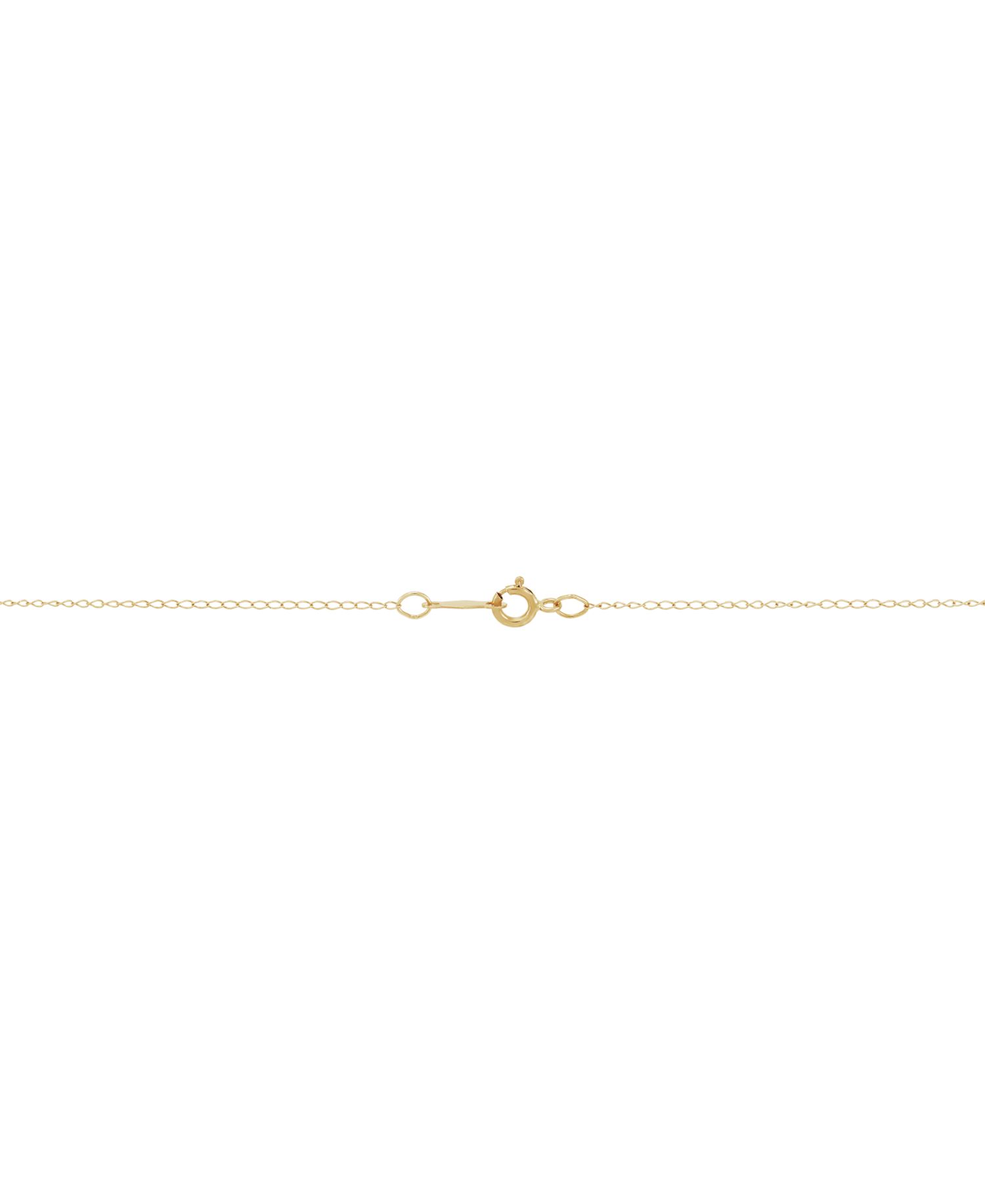 Children's Cubic Zirconia Butterfly 15" Pendant Necklace in 14k Gold