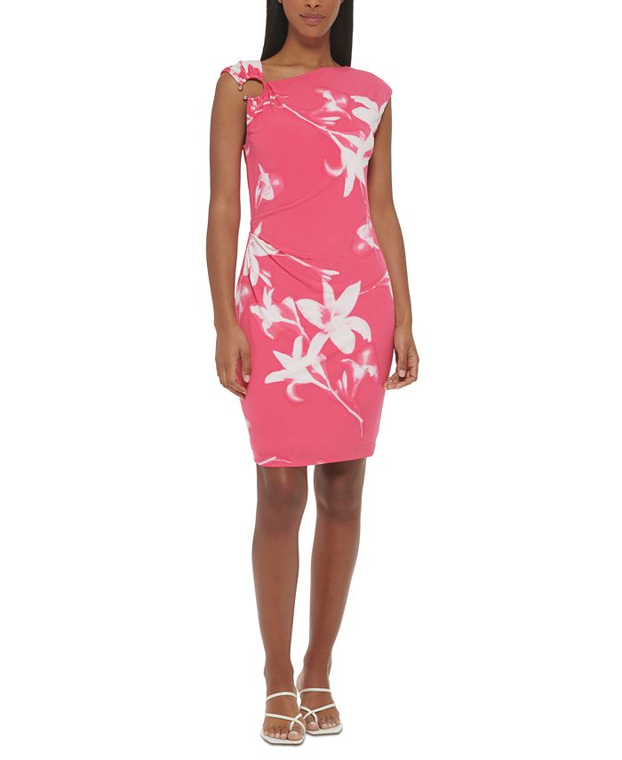 Calvin Klein Women's Sleeveless Floral Bodycon Dress & Reviews - Dresses -  Women - Macy's