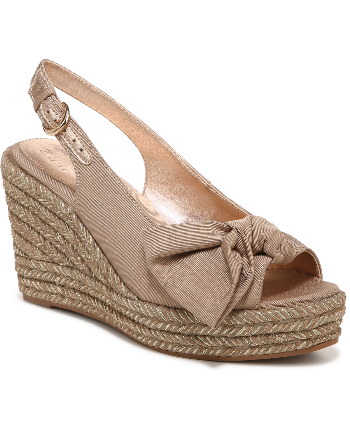 Naturalizer Bettina Slingback Espadrille Platform Wedge Sandal In