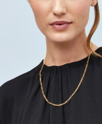 Figaro Link Chain 18" Necklace (2-3/8mm) in 10k Gold
