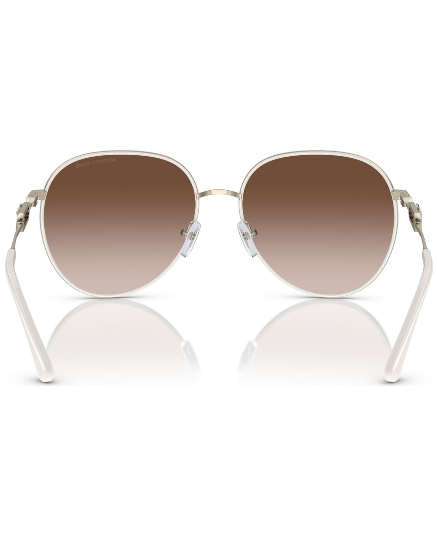 Женские солнцезащитные очки Michael Kors Sunglasses, Empire, цвет: Золотой / Белый — фото 2