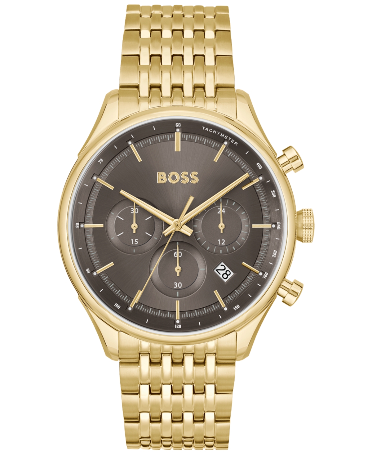 Hugo Boss Boss Men's Gregor Quartz Chronograph Ionic Plated Gold-tone Steel Watch 45mm In Assorted-pre-pack