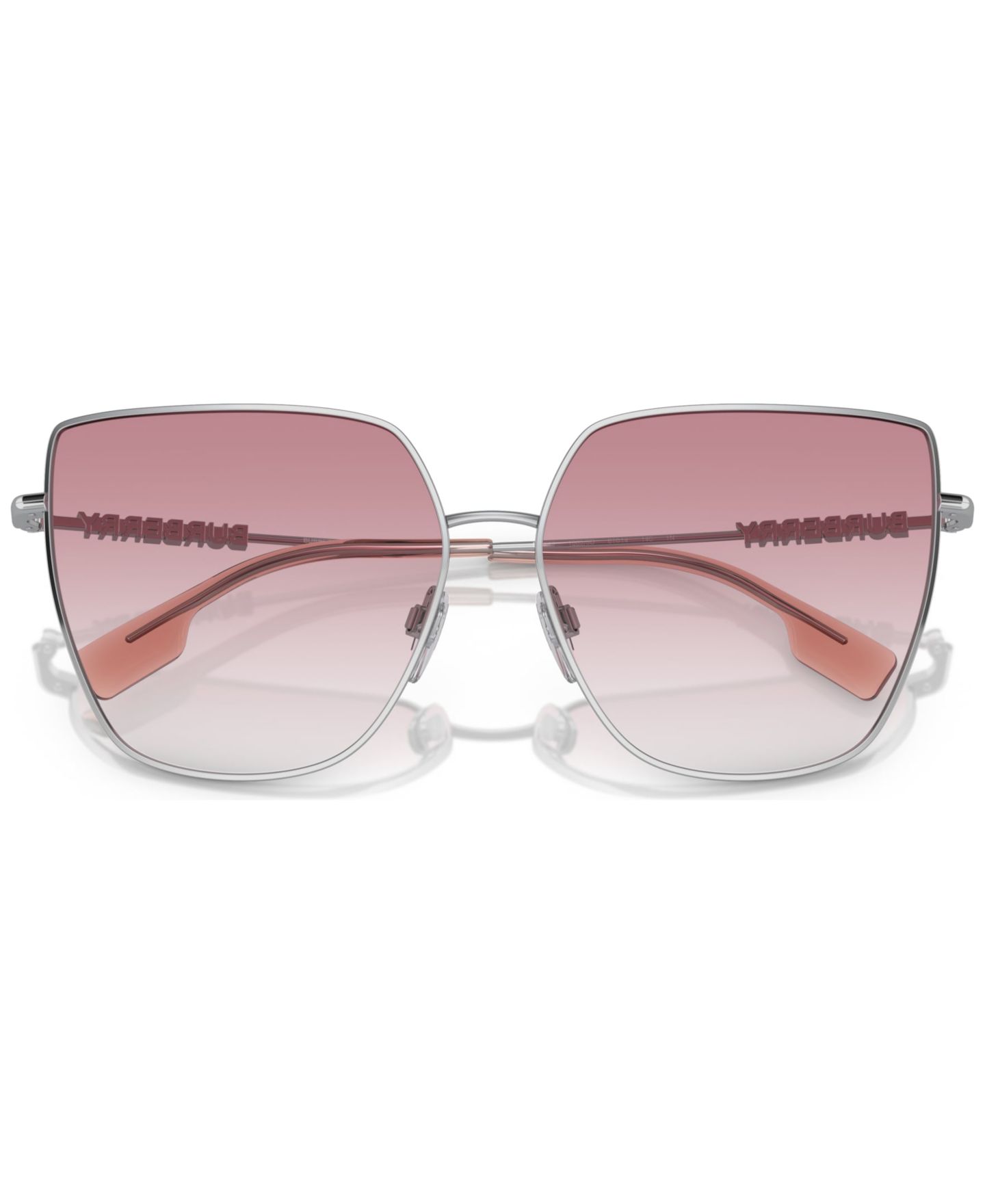 Женские солнцезащитные очки Burberry Alexis, BE3143, цвет: Серебряный — фото 5