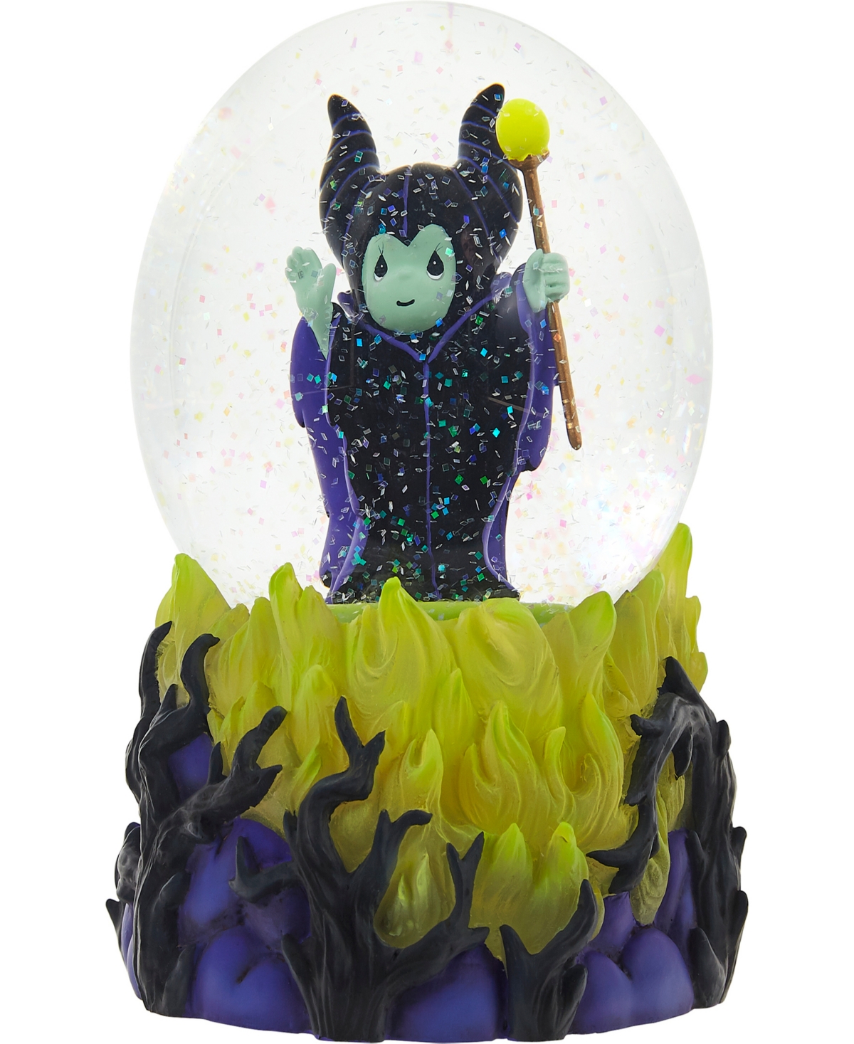 222104 Disney Maleficent Musical Resin and Glass Snow Globe - Multicolored