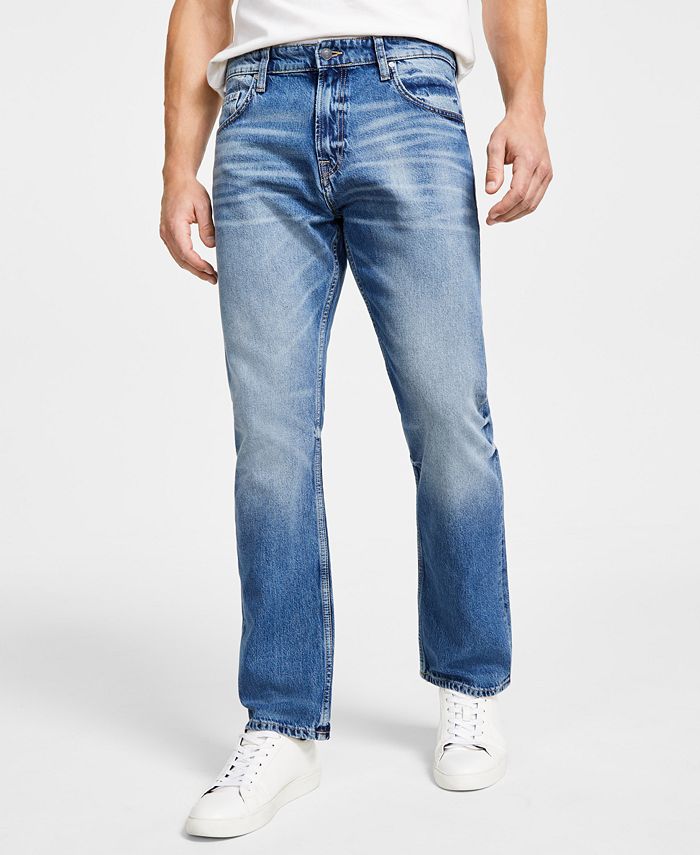GUESS Men's Regular Straight Fit Jeans - Macy's