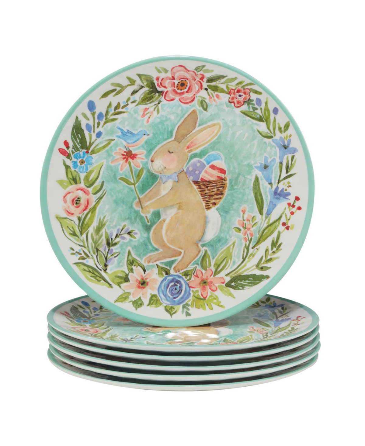 Certified International Joy Of Easter Melamine Set/6 Dinner Plate