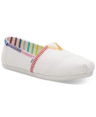 TOMS Women's Alpargata Pride Recycled Slip-On Flats Macy's