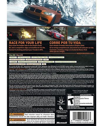 Electronic Arts Need for Speed: The Run (Platinum Hits) - Xbox 360 - Macy's