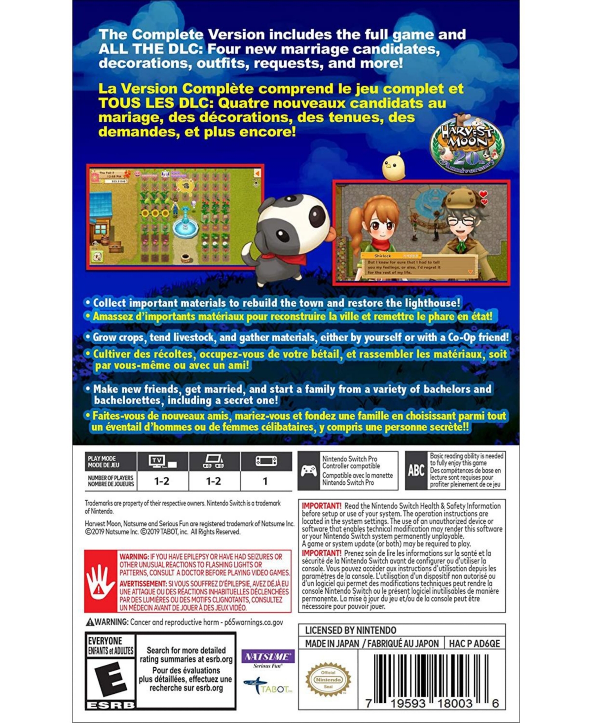 Harvest Moon: Light of Hope Se Complete - Nintendo Switch