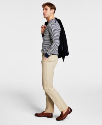 Michael Kors - Men's Classic Fit Flat Front Creased Pants
