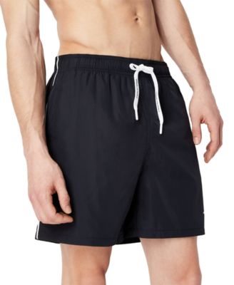 A|X Armani Exchange - Men's Milano/New York Logo-Print Swim Trunks