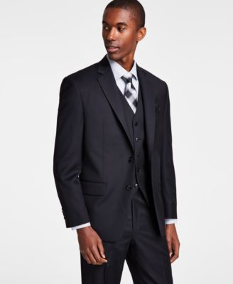 Michael Kors - Men's Classic-Fit Wool-Blend Stretch Solid Suit Jacket