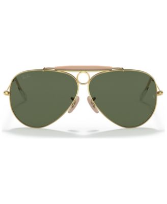 Unisex Shooter Aviation Collection Sunglasses, RB313858-X 58