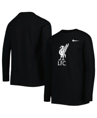 Big Boys Nike Black Liverpool Core Long Sleeve T-shirt - Macy's