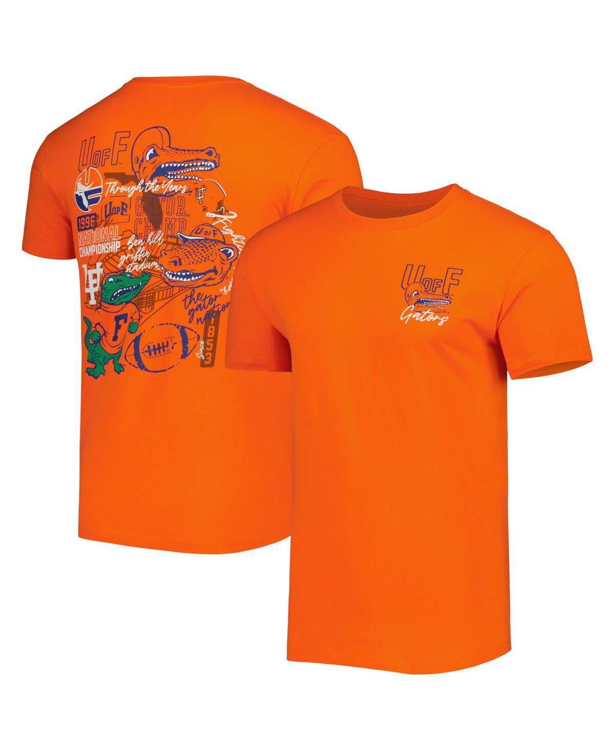 Men's Orange Florida Gators Vintage-Like Through the Years Two-Hit T-shirt - Orange