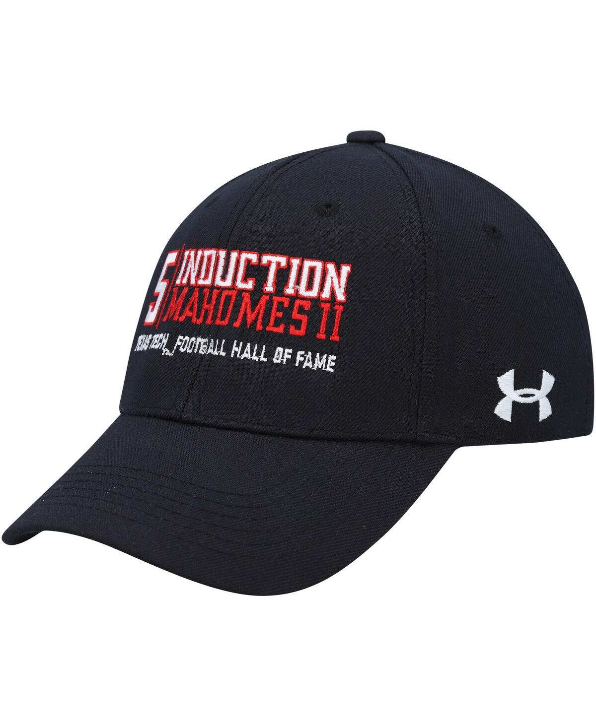Shop Under Armour Men's  Patrick Mahomes Black Texas Tech Red Raiders Football Hall Of Fame Adjustable Hat