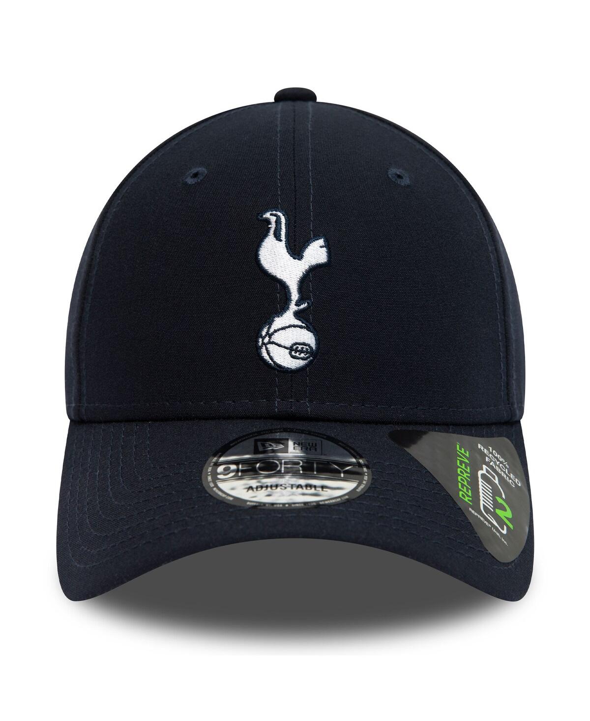 Shop New Era Men's  Navy Tottenham Hotspur Logo 9forty Adjustable Hat
