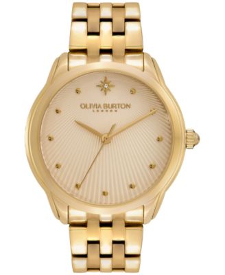 Olivia Burton Women s Celestial Starlight Ion Plated Gold Tone Steel Watch 36mm Macy s