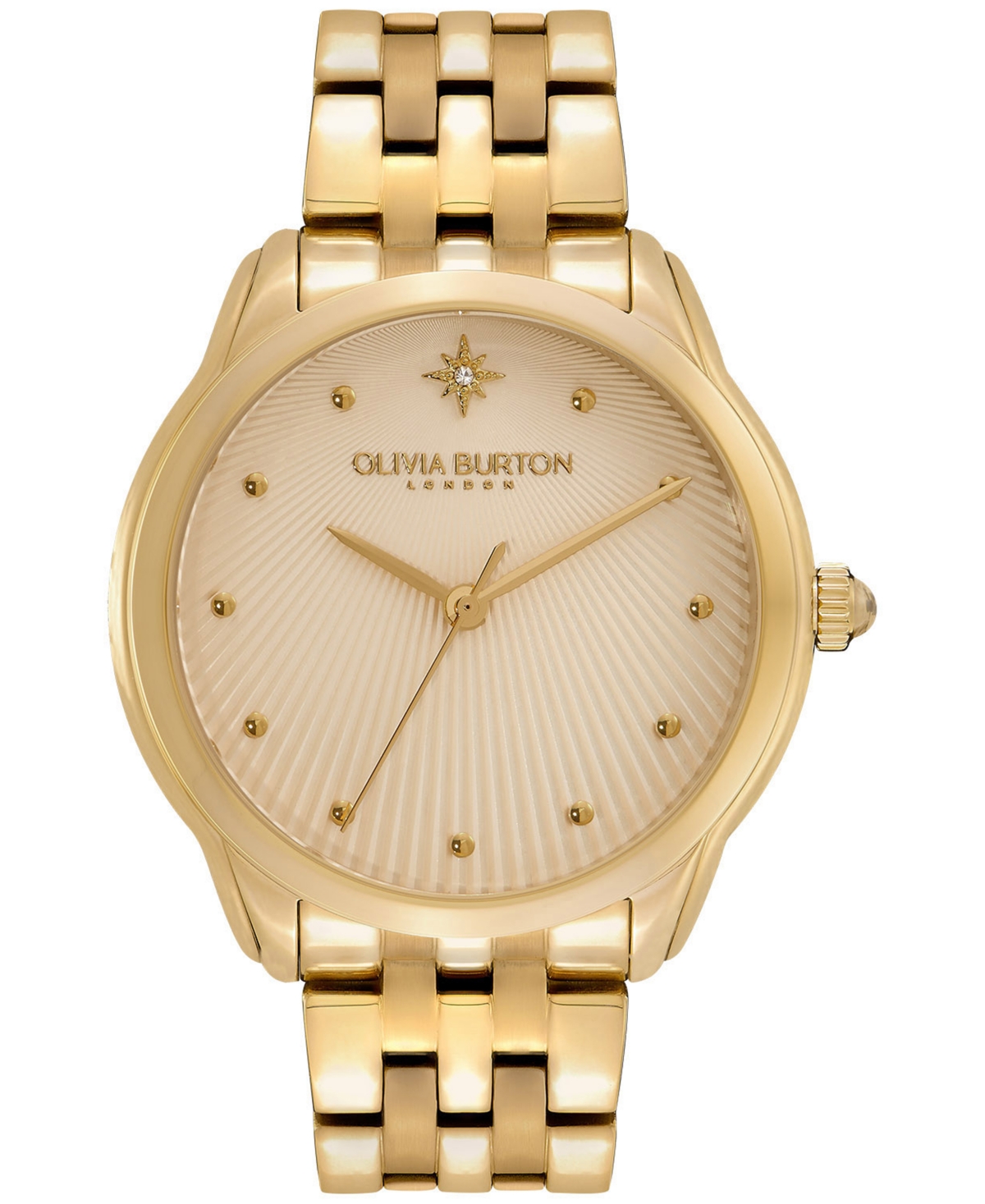Shop Olivia Burton Women's Celestial Starlight Ion Plated Gold-tone Steel Watch 36mm
