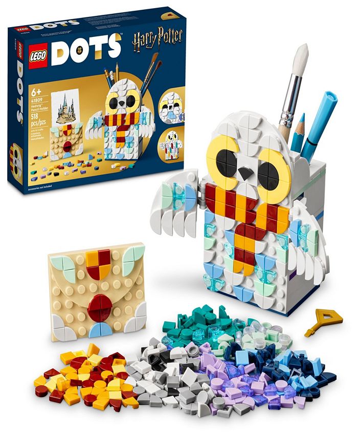 LEGO® DOTS Hedwig Pencil Holder 41809 Building Set, 518 Pieces Macy's
