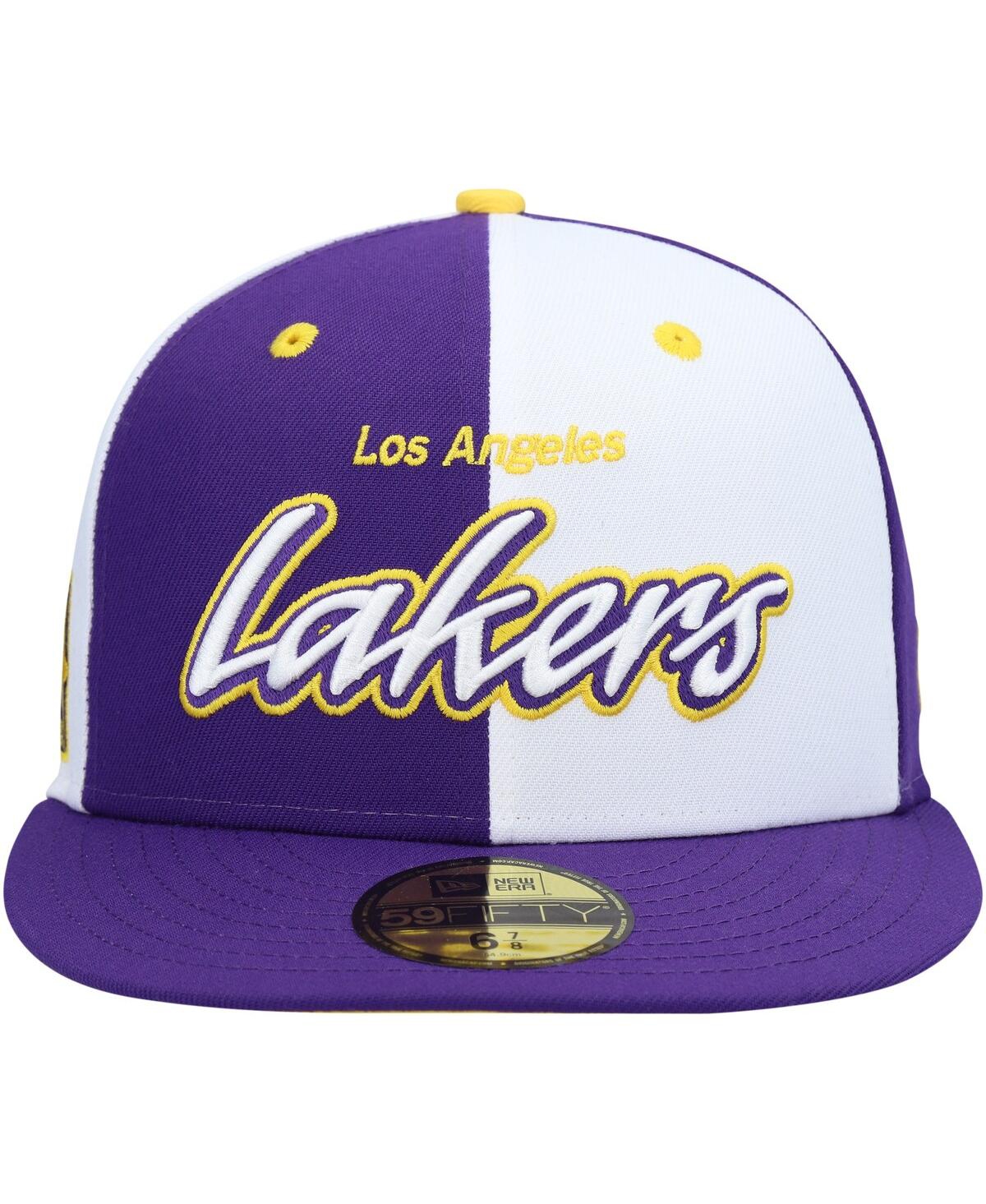 Men's New Era White Los Angeles Lakers Griswold 59FIFTY Fitted Hat - White
