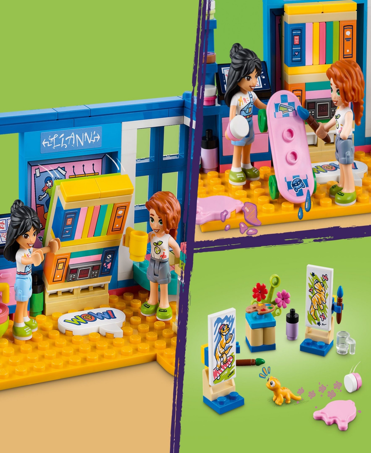 Lego Friends Liann's Room 41739 Toy Building Set With Liann, Autumn And Gecko Figures In Multicolor