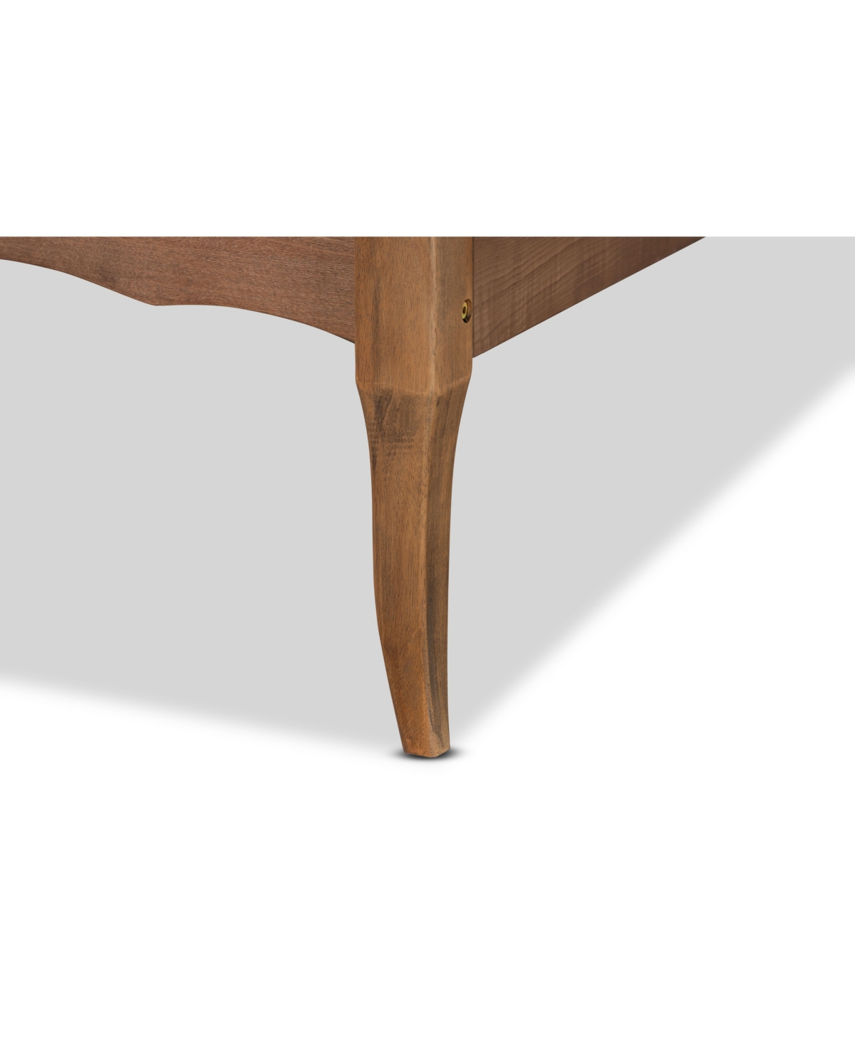 Baxton Studio Marieke Vintage French Inspired Twin Size Finished Wood Platform Bed Frame In Ash Walnut